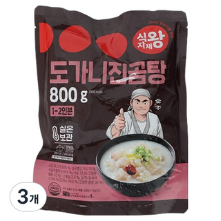 Sikjajaewang 牛膝骨牛骨湯, 800g, 3個