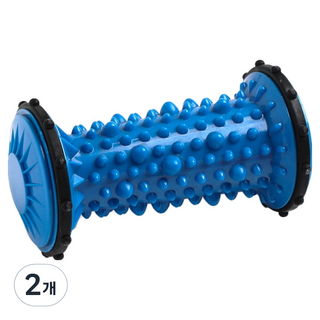 足用瑜珈指壓按摩滾輪, 藍色, 2個