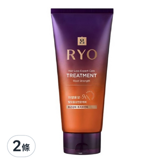 RYO 呂 滋養韌髮瞬護髮膜 清爽型, 200ml, 2條
