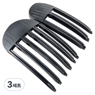 LIFU 髮根蓬鬆髮夾 6入 + 3入組, 3套, 黑色