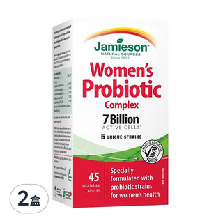 Jamieson 健美生 淨美舒女性專用益生菌膠囊 私密呵護, 45顆, 2盒