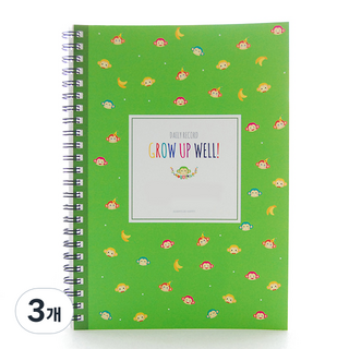 제이밀크 몽키와 바나나파티 이유식일지, 그린, 3개