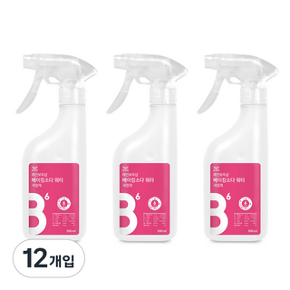 레인보우샵 베이킹소다 워터 다목적세정제, 500ml, 12개