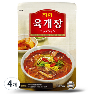 JinHAnFOOD 濃郁辣牛肉湯, 600g, 4個