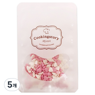 Cookingstory 粉白愛心造型, 5個, 15g