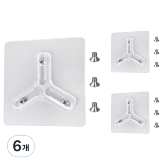 ALLGORR 免鑽孔黏貼式馬蹄形緩衝墊 可調節型, 6個