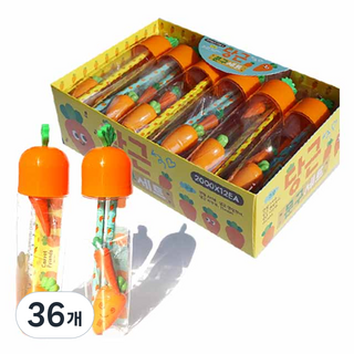 水晶文創 胡蘿蔔文具組, 36個, 混合顏色