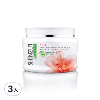 SHINZU'I 峇里島KIREI去角質霜 溫和去角質 深層滋潤 提亮膚色 超值優惠, 200g, 3入