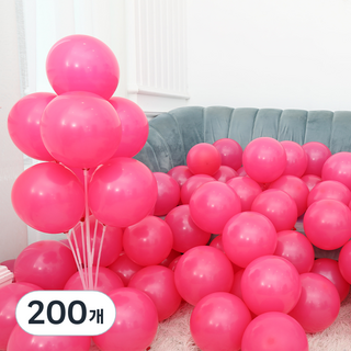 P&B UNITY 標準圓形氣球 25cm 100入, 12深粉色, 2個