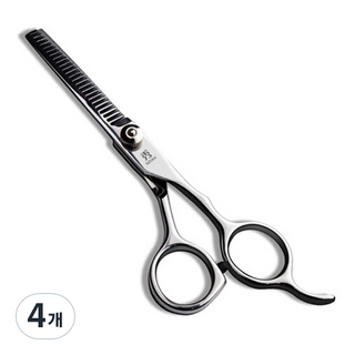 SHIZUKA 美髮打薄剪刀, 4個, 銀色