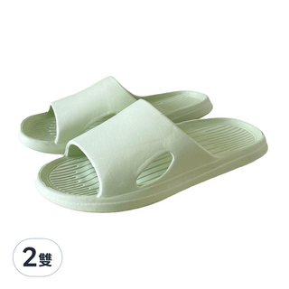 TAIWAN SLIPPER 台灣犀利趴 沐光系列 一體成型輕巧拖鞋, 綠色, 2雙
