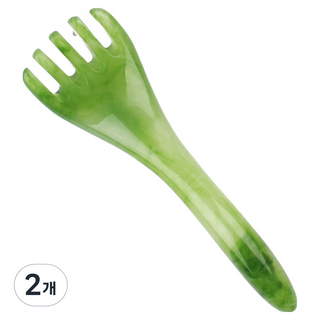 Baide 時尚臉部刮痧按摩器, 2個, 綠色9