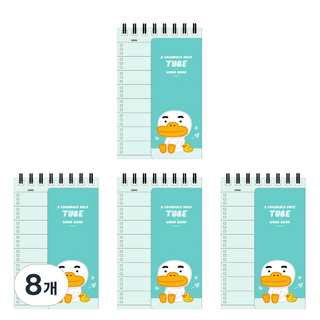 KAKAO FRIENDS KF上鐵彈簧單字本 100頁, 管子, 8個