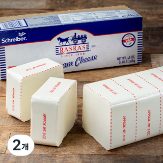 라스카스 크림치즈, 1.36kg, 1개입, 2개