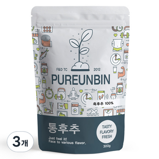 PUREUNBIN 原粒黑胡椒, 300g, 3個