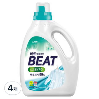 비트 실내건조 액체세제 시트러스 블라썸, 2.8L, 4개