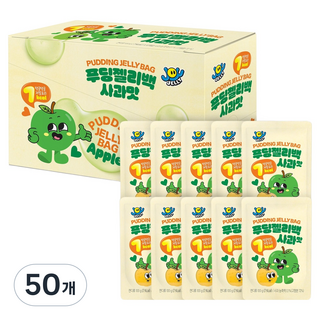 袋裝布丁果凍 蘋果口味, 50個, 100g