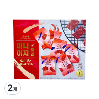 비첸향 미니이지 칠리포크 육포, 380g, 2개