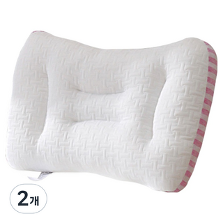 Bomdayae Spa睡眠按摩核心枕頭, 2個, 粉色