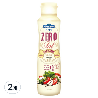폰타나 무지방 발사믹 드레싱, 230g, 2개