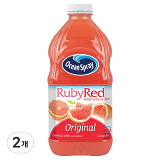 오션스프레이 루비 레드 자몽 드링크, 1.89L, 2개