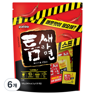 틈새라면 스프 20p, 100g, 6개