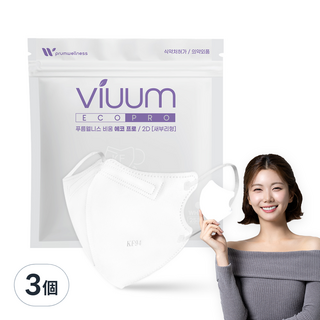 Bium Eco 成人保健用KF94口罩, 3個, 25個裝, 白色