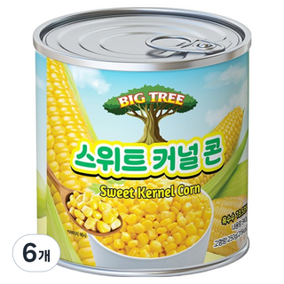 Big Tree 甜玉米粒罐頭, 340g, 6個