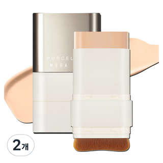 chosungah tm MEGA FIT 大師級瓷肌粉底棒 SPF50+ PA++++ 16g, 01N BEIGE, 2個