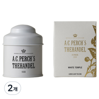 A.C.PERCH'S THEHANDEL AC Perch's Thehandel White Temple 迷你罐裝散茶, 30g, 2個, 1入