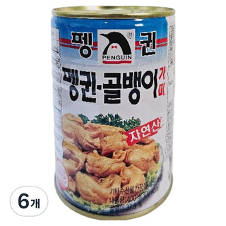 韓國 PENGUIN 野生調味海螺, 6個, 400g