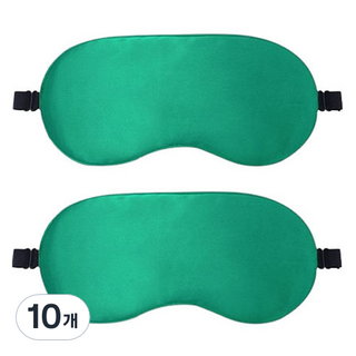 라붐 경량 심플 밀착 암막 아이마스크 수면안대 그린, 10개, 1개입