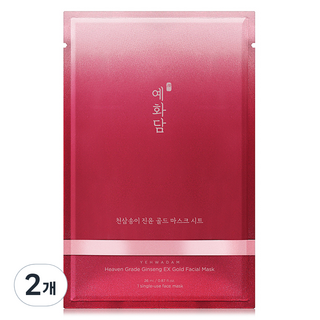 예화담 천삼송이 진윤 골드 마스크 시트, 2개, 1개입