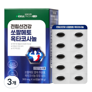 셀트리온 이너랩 전립선건강 쏘팔메토 옥타코사놀 18g, 3개, 60정