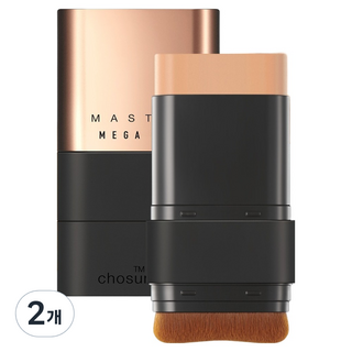 chosungah tm Mega Fit Master保濕雙頭粉底棒 SPF50+ PA++++ 16g, 2.5W Tan Beige, 2個