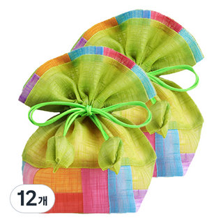 인디케이 모시 복주머니, 명록색, 12개