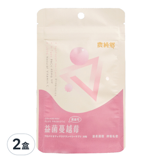 農純鄉 益菌蔓越莓膠囊, 30顆, 0.5g, 2包
