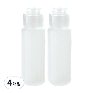 이글코리아 PE용기 50ml, 투명, 4개