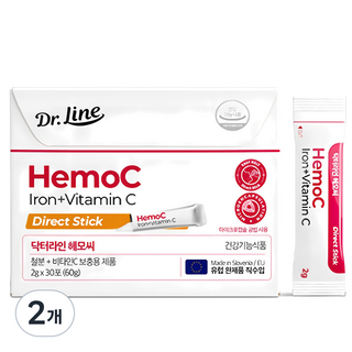 닥터라인 헤모씨 철분 30p, 60g, 2개