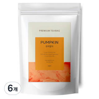 유리아 삼각티백 호박팥차, 1.2g, 30개입, 6개