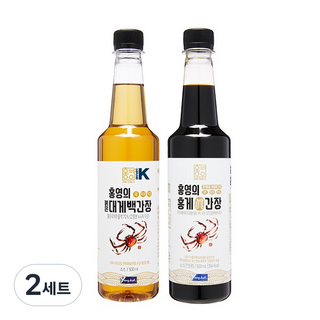 HONG YEONG UI 醬油禮盒組 紅蟹袋 500ml+紅蟹珍 500ml, 2組