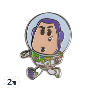 迪士尼 桌面裝飾 玩具總動員 好友 單面徽章 巴斯光年, 2個, 1入