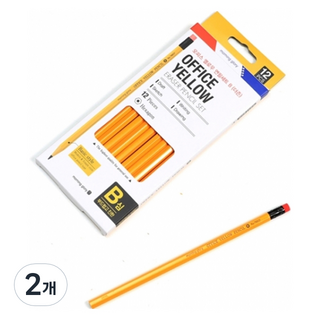모닝글로리 3000 오피스 연필 B, 옐로우, 24개