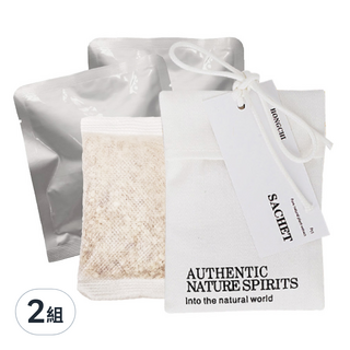 Axis 艾克思 掛繩式室內/車用香氛包 + 內芯補充包 2包, 白桃烏龍味, 2組