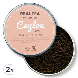 ROYAL ORCHARD 錫蘭葉茶 銀罐紅茶, 23g, 2個, 1入