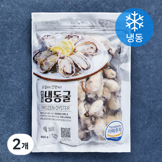 이력제 굴 (냉동), 2개, 400g