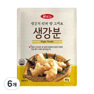 WOOMTREE 薑粉, 6個, 60g