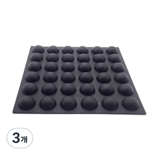 防滑橡膠腳墊 緩衝墊 橡膠底座 36入 黑色, 3個