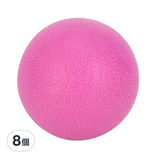 小麥購物 按摩球 Y140 6 x 6cm, 8個, 單球玫紅