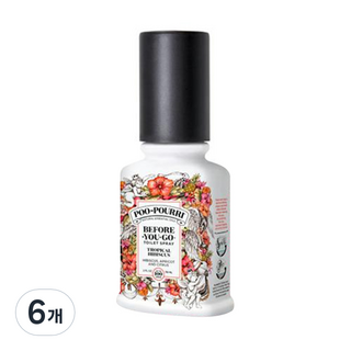 푸리 화장실탈취제 본품, 59ml, 6개, 히비스커스